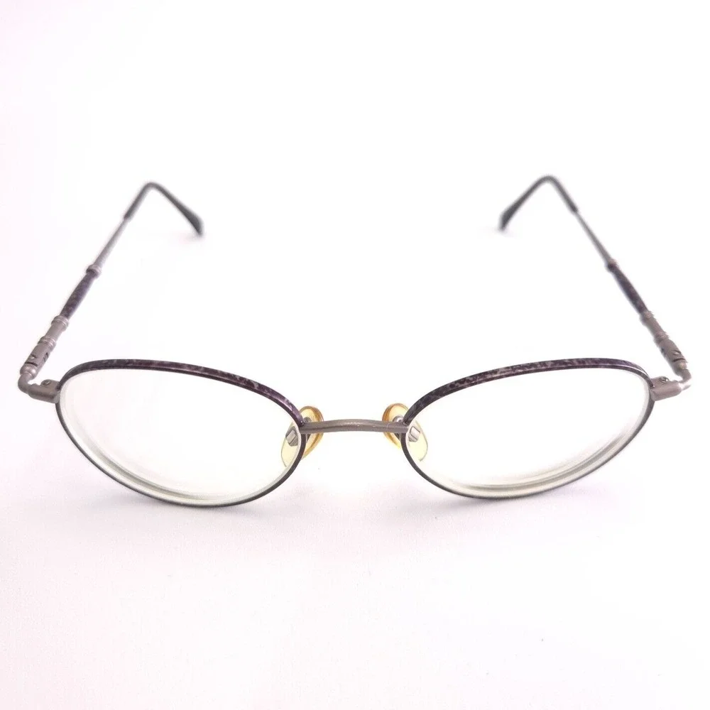 Anne Klein II 6003 K1054 Silver Violet Purple Metal Glasses Frames 50-19-135